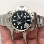 JF Factory Rolex EXPLORER II 216570 SS Black Dial Copy Watch - Swiss 2836